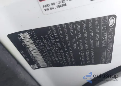 2019 Land Rover Discovery Se из США, поврежденный, VIN SALRG2RV2KA094806